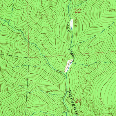 United States Geological Survey Rociada, NM (1965, 24000-Scale) digital map