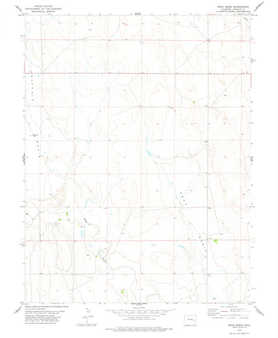 United States Geological Survey Rock Basin, CO (1978, 24000-Scale) digital map
