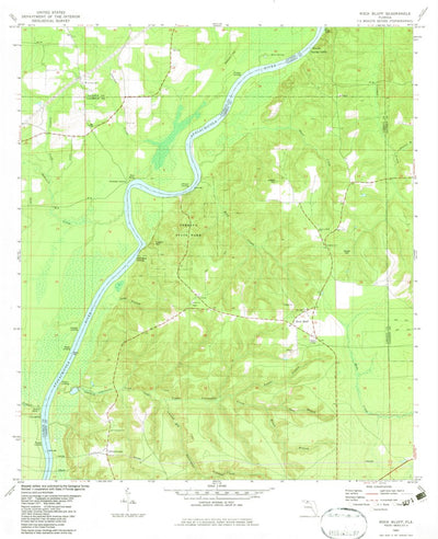 United States Geological Survey Rock Bluff, FL (1982, 24000-Scale) digital map