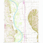 United States Geological Survey Rock Bluff, NE-IA (1956, 24000-Scale) digital map