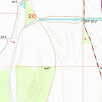 United States Geological Survey Rock Bluff, NE-IA (1956, 24000-Scale) digital map
