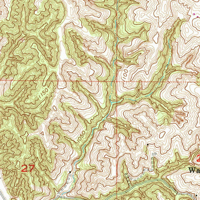 United States Geological Survey Rock Bluff, NE-IA (1956, 24000-Scale) digital map