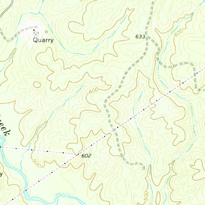 United States Geological Survey Rock Branch, GA (1972, 24000-Scale) digital map