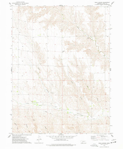 United States Geological Survey Rock Canyon, NE (1973, 24000-Scale) digital map
