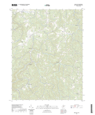 United States Geological Survey Rock Cave, WV (2023, 24000-Scale) digital map