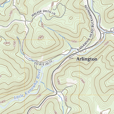 United States Geological Survey Rock Cave, WV (2023, 24000-Scale) digital map