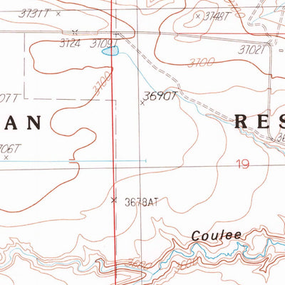 United States Geological Survey Rock City, MT (1985, 24000-Scale) digital map