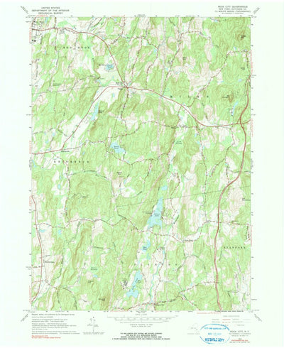 United States Geological Survey Rock City, NY (1963, 24000-Scale) digital map