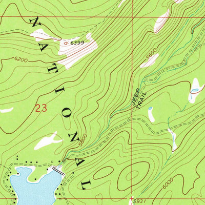 United States Geological Survey Rock Creek Lake, MT (1967, 24000-Scale) digital map