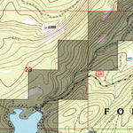 United States Geological Survey Rock Creek Lake, MT (1996, 24000-Scale) digital map