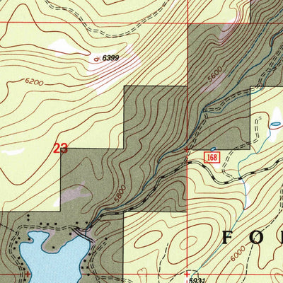 United States Geological Survey Rock Creek Lake, MT (1996, 24000-Scale) digital map