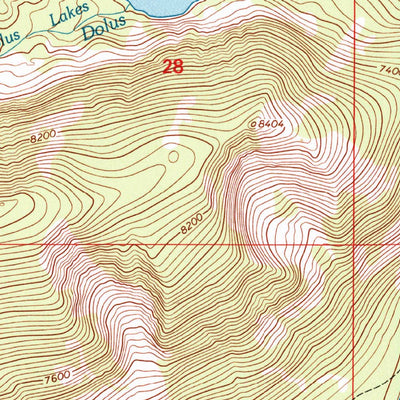 United States Geological Survey Rock Creek Lake, MT (1996, 24000-Scale) digital map