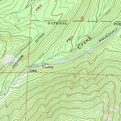 United States Geological Survey Rock Creek, OR (1972, 24000-Scale) digital map