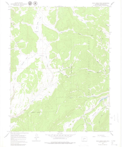 United States Geological Survey Rock Creek Park, CO (1965, 24000-Scale) digital map