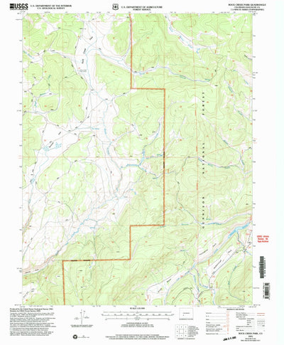 United States Geological Survey Rock Creek Park, CO (2001, 24000-Scale) digital map