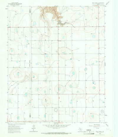 United States Geological Survey Rock Creek, TX (1965, 24000-Scale) digital map