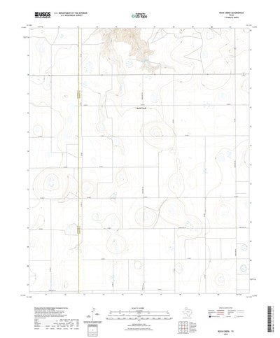 United States Geological Survey Rock Creek, TX (2022, 24000-Scale) digital map