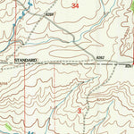 United States Geological Survey Rock Creek, WY (1992, 24000-Scale) digital map
