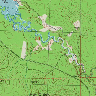 United States Geological Survey Rock Dam Lake, WI (1979, 24000-Scale) digital map
