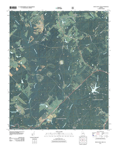 United States Geological Survey Rock Eagle Lake, GA (2011, 24000-Scale) digital map