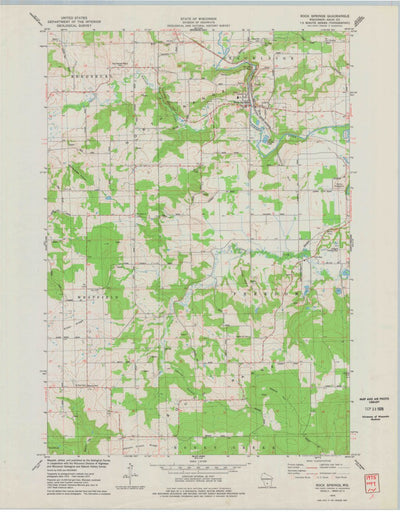 United States Geological Survey Rock Falls, WI (1975, 24000-Scale) digital map
