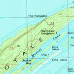 United States Geological Survey Rock Harbor Lodge, MI (1985, 24000-Scale) digital map