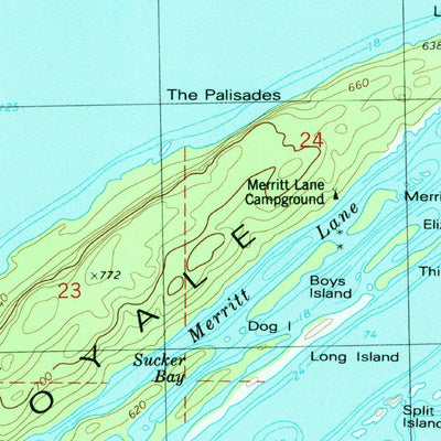 United States Geological Survey Rock Harbor Lodge, MI (1985, 24000-Scale) digital map