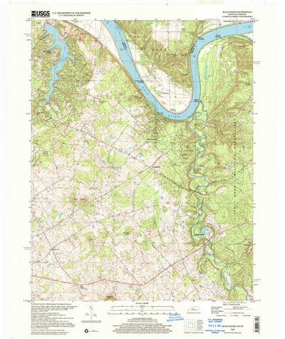 United States Geological Survey Rock Haven, KY-IN (1998, 24000-Scale) digital map