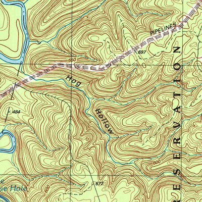 United States Geological Survey Rock Haven, KY-IN (1998, 24000-Scale) digital map