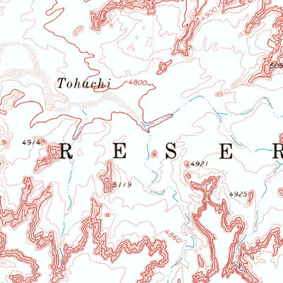 United States Geological Survey Rock Head, AZ (1969, 24000-Scale) digital map