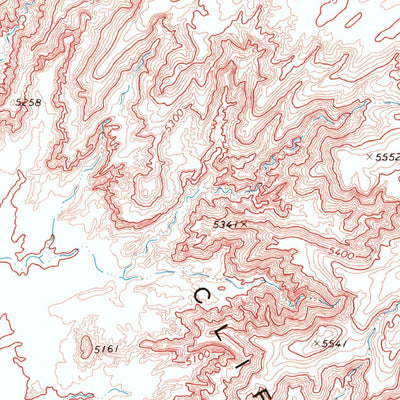 United States Geological Survey Rock Head, AZ (1969, 24000-Scale) digital map