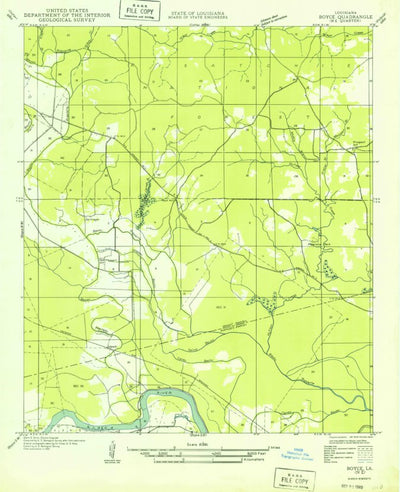 United States Geological Survey Rock Hill, LA (1932, 31680-Scale) digital map