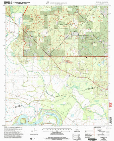 United States Geological Survey Rock Hill, LA (2003, 24000-Scale) digital map