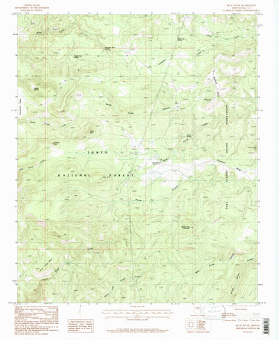 United States Geological Survey Rock House, AZ (1986, 24000-Scale) digital map