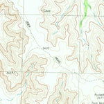 United States Geological Survey Rock House Draw NE, TX (1980, 24000-Scale) digital map
