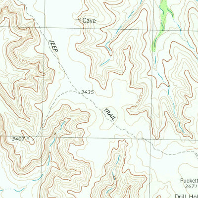 United States Geological Survey Rock House Draw NE, TX (1980, 24000-Scale) digital map
