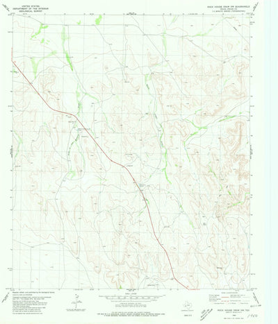 United States Geological Survey Rock House Draw NW, TX (1980, 24000-Scale) digital map