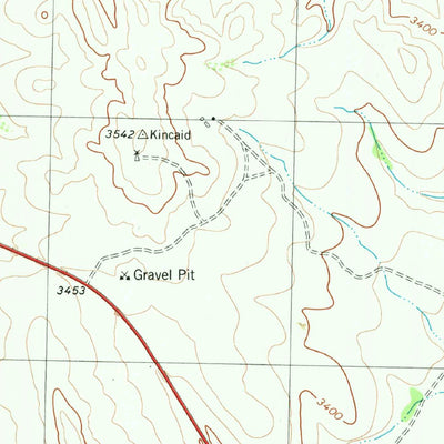 United States Geological Survey Rock House Draw NW, TX (1980, 24000-Scale) digital map