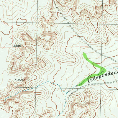 United States Geological Survey Rock House Draw, TX (1980, 24000-Scale) digital map