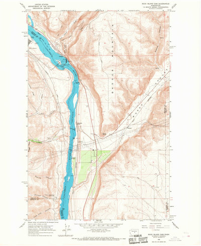 United States Geological Survey Rock Island Dam, WA (1966, 24000-Scale) digital map