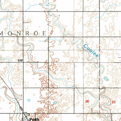 United States Geological Survey Rock Lake, ND (1985, 100000-Scale) digital map