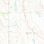 United States Geological Survey Rock Lake NE, ND (1969, 24000-Scale) digital map
