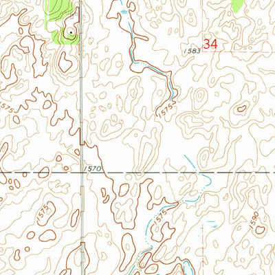 United States Geological Survey Rock Lake SE, ND (1970, 24000-Scale) digital map