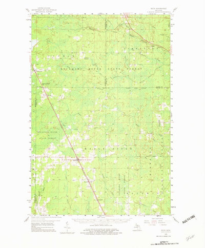 United States Geological Survey Rock, MI (1958, 62500-Scale) digital map