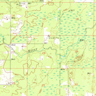 United States Geological Survey Rock, MI (1958, 62500-Scale) digital map
