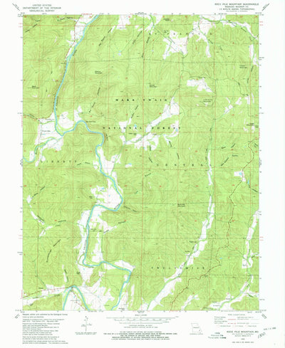 United States Geological Survey Rock Pile Mountain, MO (1980, 24000-Scale) digital map