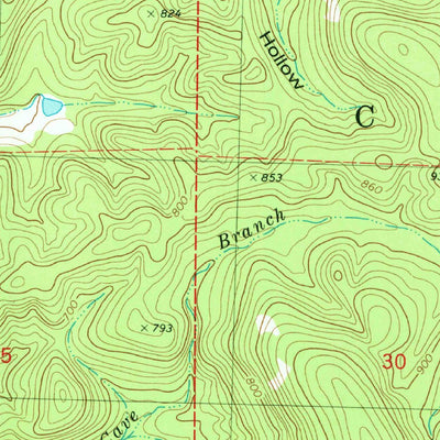 United States Geological Survey Rock Pile Mountain, MO (1980, 24000-Scale) digital map