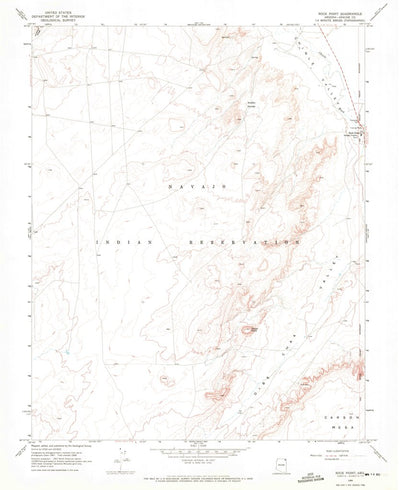 United States Geological Survey Rock Point, AZ (1968, 24000-Scale) digital map