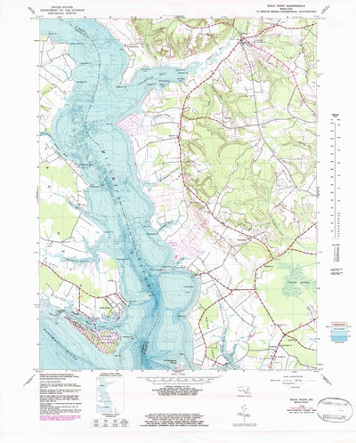 United States Geological Survey Rock Point, MD (1943, 24000-Scale) digital map