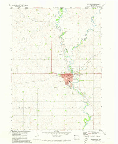 United States Geological Survey Rock Rapids, IA (1971, 24000-Scale) digital map